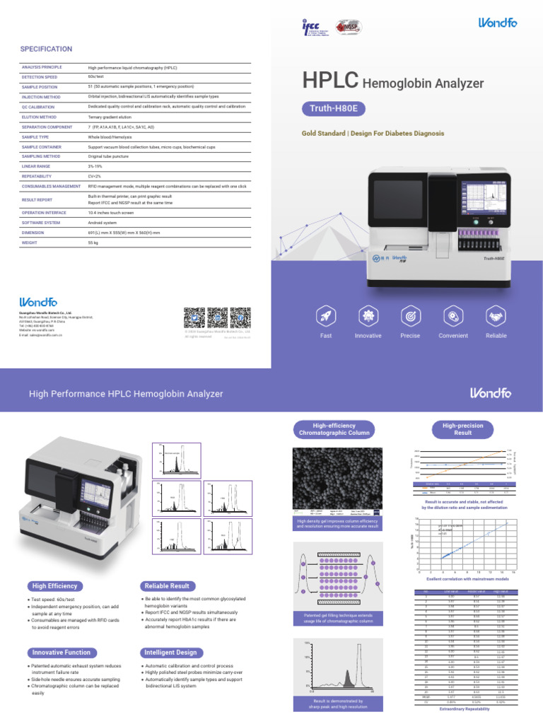 HPLC Hemoglobin Analyzer Overview | PDF | High Performance Liquid ...