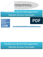 Healthcare Brand Management Market Access Concepts...