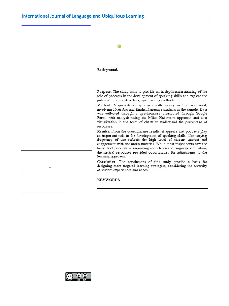 Enhancing Speaking Skills with Podcasts | PDF | English As A Second Or ...