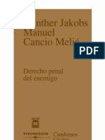 JAKOBS, Günther & MELIÁ, Manuel Cancio - Derecho Penal Del Enemigo