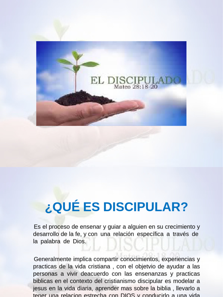 Importancia del Discipulado Cristiano | PDF | Biblia | Cristo (título)