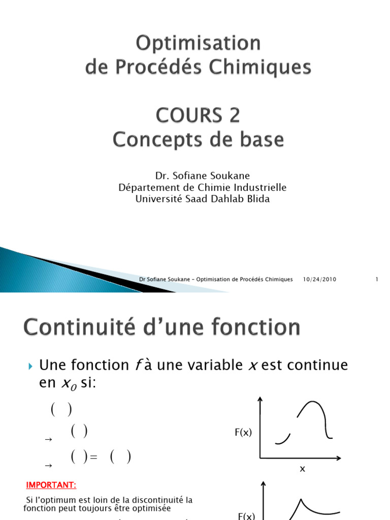 Optimisation des Procédés Chimiques | PDF | Optimisation mathématique ...