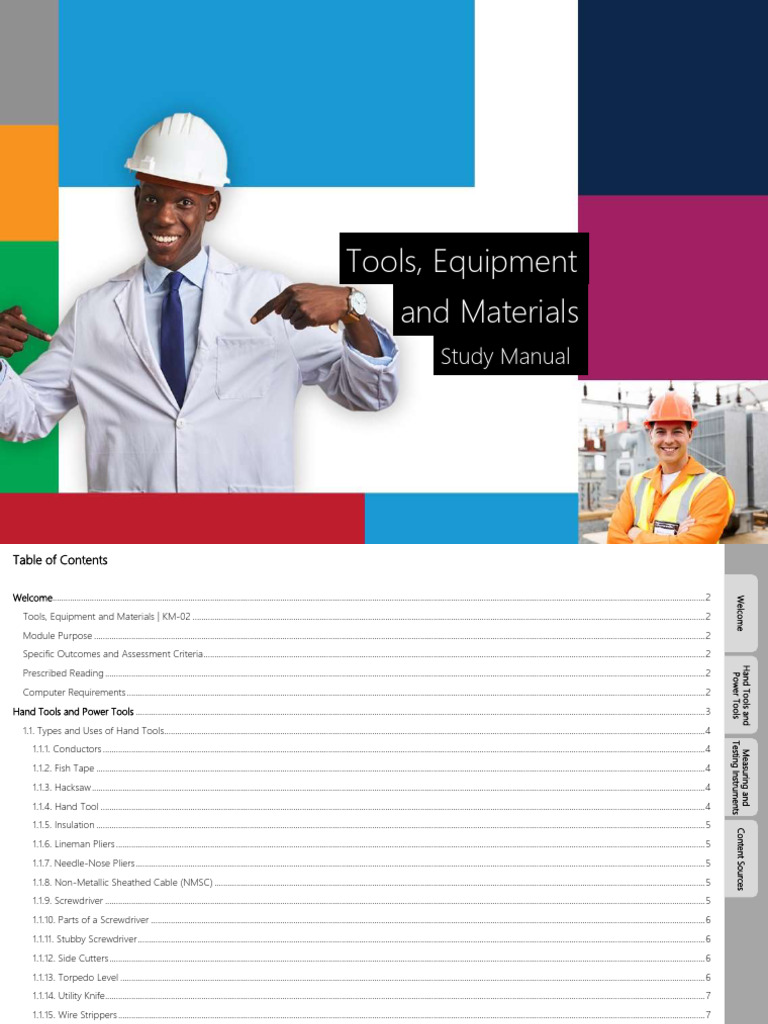 Hand and Power Tools Study Guide | PDF | Power (Physics) | Tools