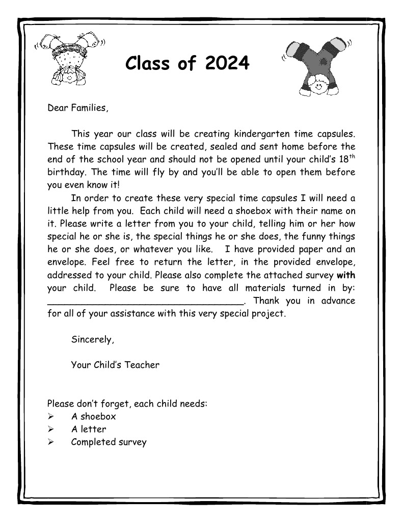 Time Capsule 2025 Any School PDF