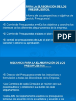 Mecanica para La Elaboración de Presupuestos