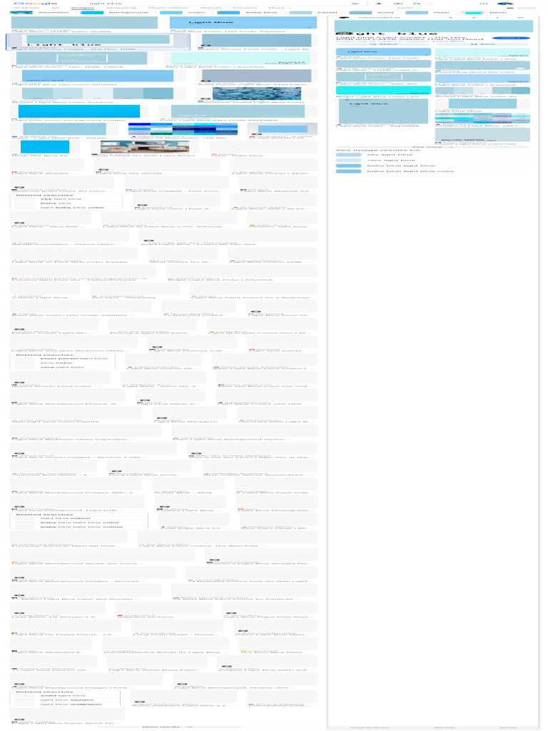 Light Blue Color Codes and Values | PDF | Rgb Color Model | Image ...