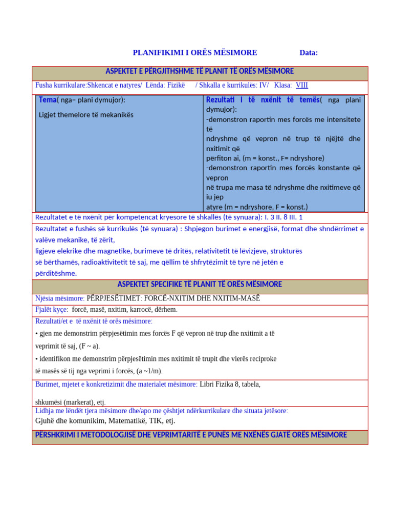 Plani Ditor | PDF