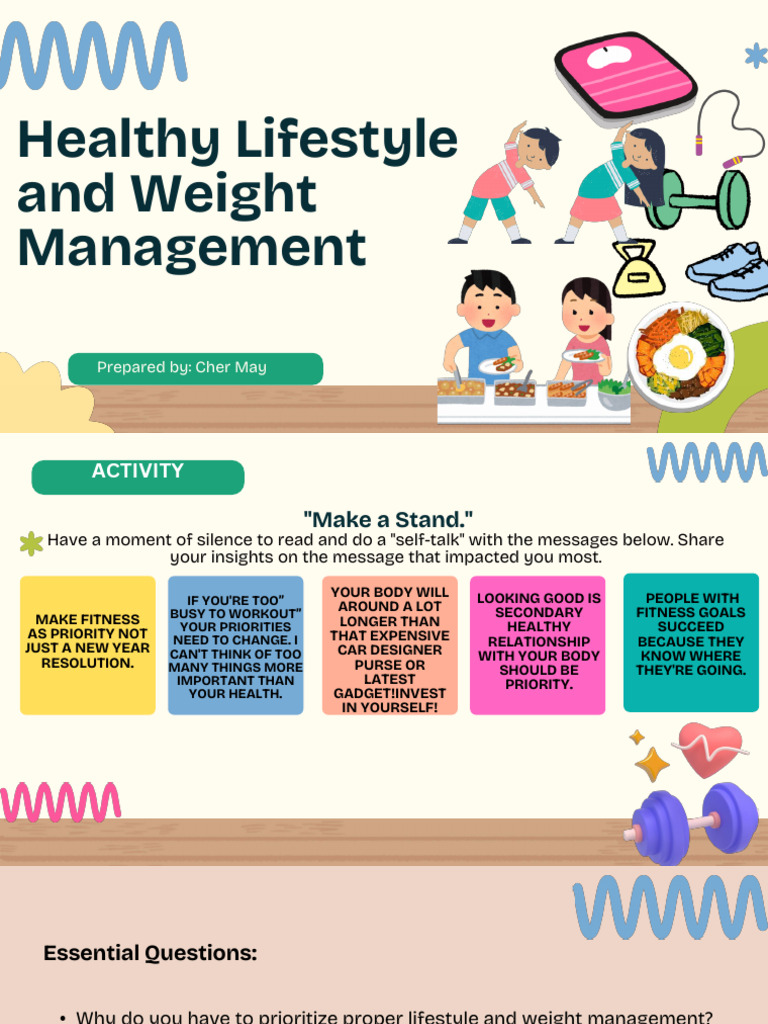 Healthy Lifestyle & Weight Management Guide | PDF | Obesity | Non ...