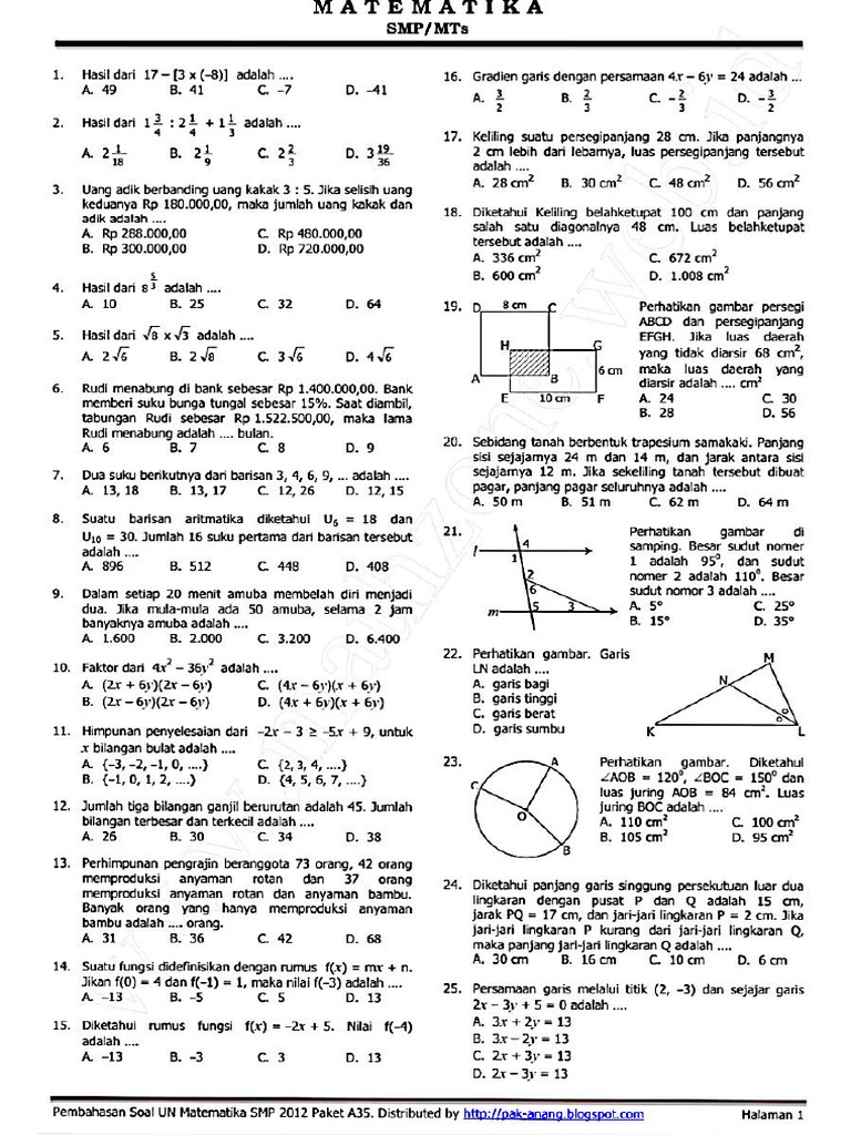 Soal SMP | PDF