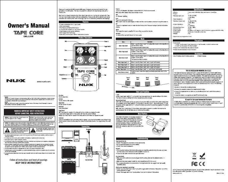 Tape Core DLX | PDF