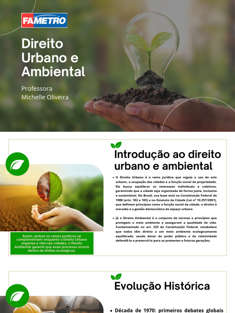 Direito Urbano e Ambiental no Brasil | PDF | Usucapião | Cidade