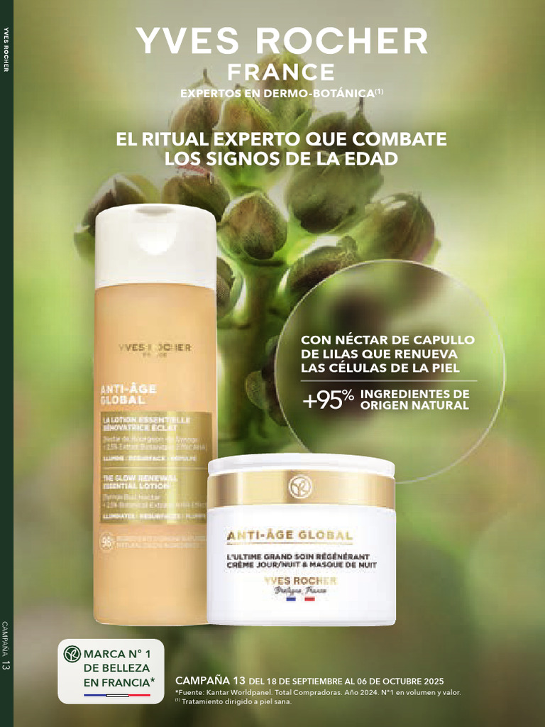 Ritual Anti-Edad Yves Rocher 2025 | PDF | Protector solar | Piel
