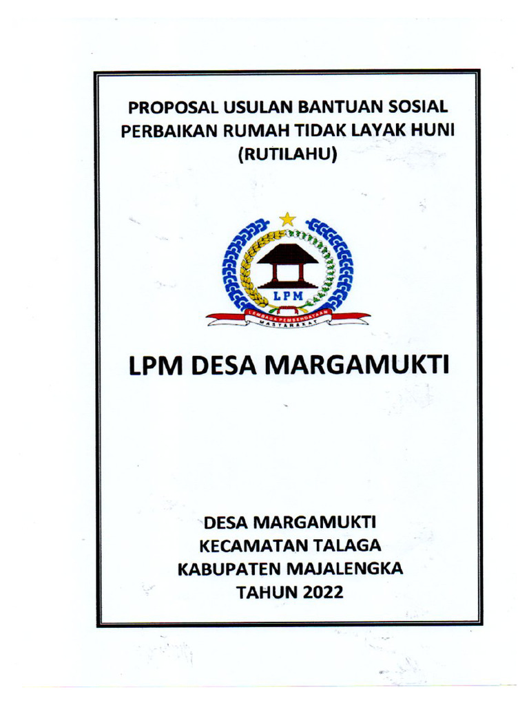 Proposal Rutilahu 2022 | PDF