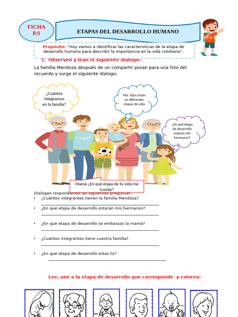 Dia 01 Ficha de Trabajo - Personal Social | PDF | Ciencias del ...