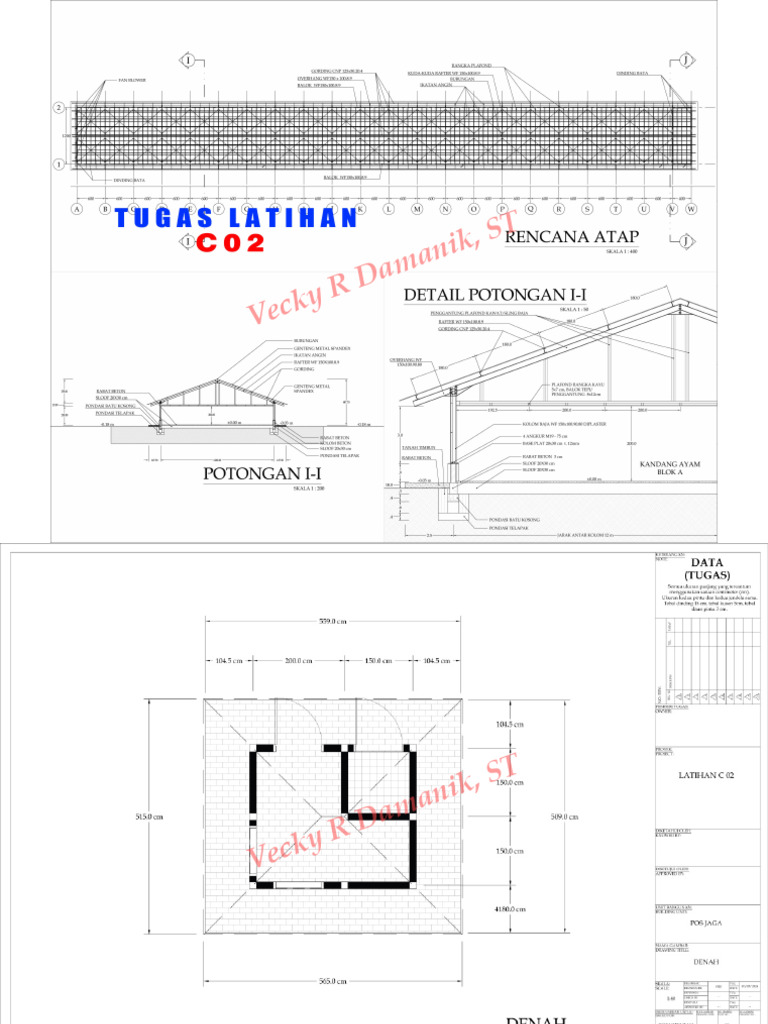 Pelatihan Autocad Tugas C 02 | PDF