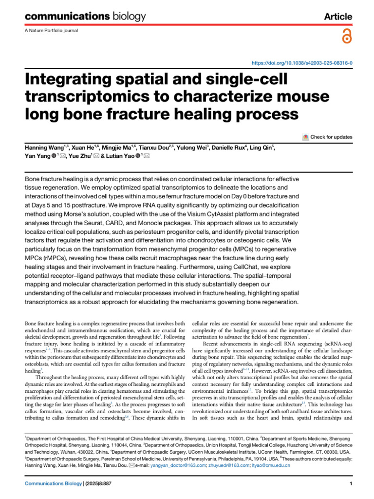 Integrating Spatial and Single-Cell Transcriptomics To Characterize ...