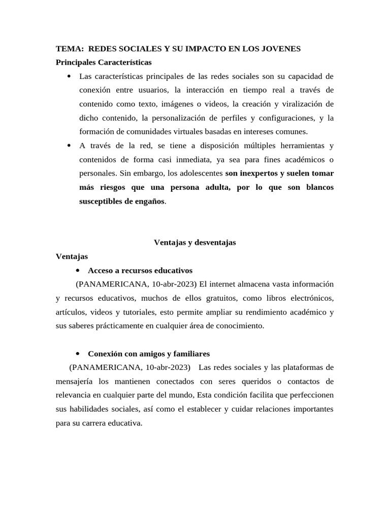 Impacto de Redes Sociales en Jóvenes | PDF | Acoso cibernético | Internet
