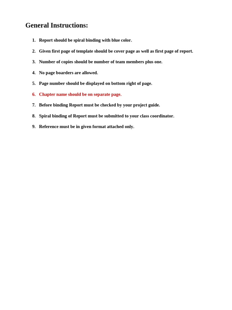 General Instructions Mini Project | PDF | Motivation | Motivational