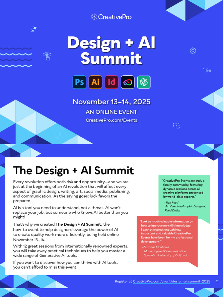 Design + AI Summit 2025 Online Event | PDF | Artificial Intelligence ...