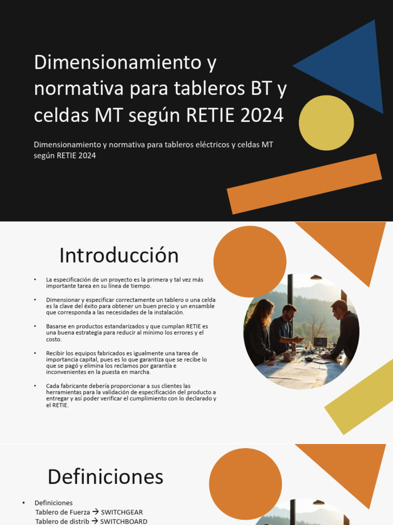 Normativa RETIE 2024 para Tableros Eléctricos | PDF | Diseño | Calidad ...