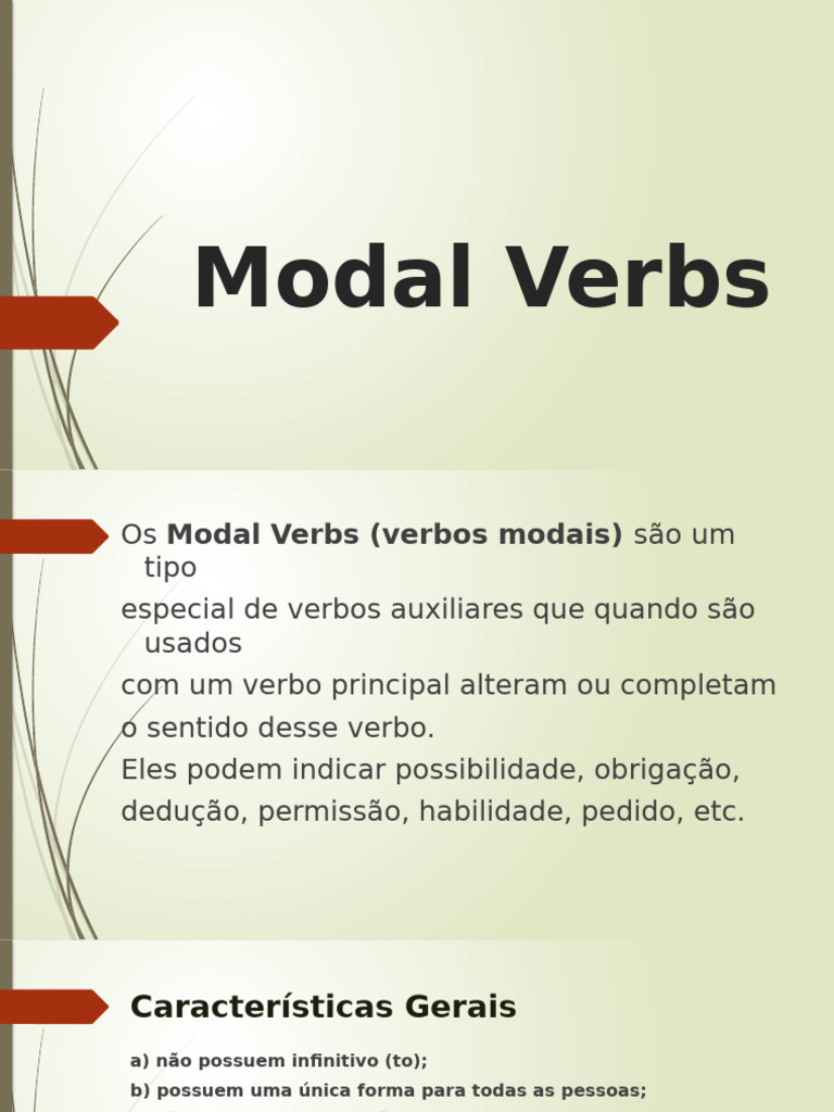 Modal Verbs | PDF