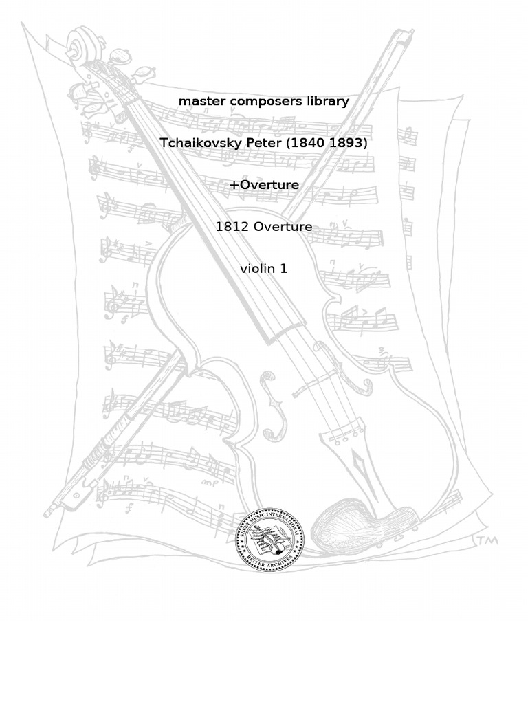 1812 Overture for Violin 1 | PDF