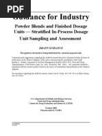 FDA Stratified Sampling