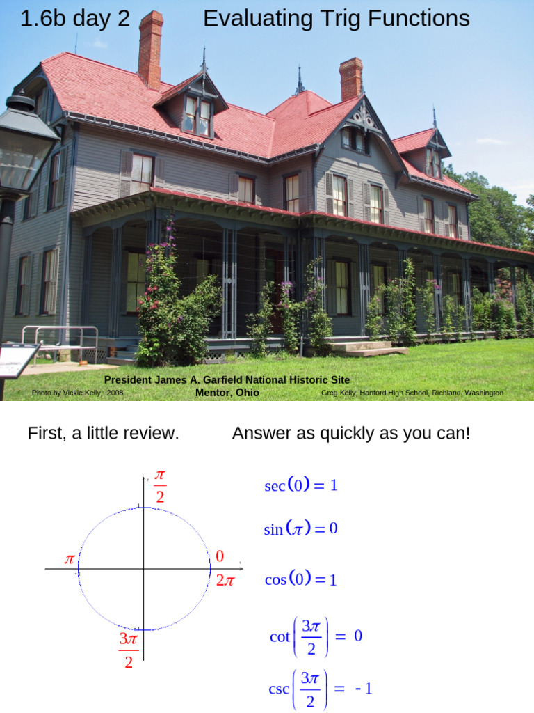 Calc01 6b Review Day2 | PDF | Trigonometry | Complex Analysis