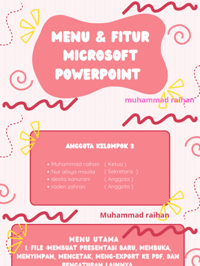 Fitur Utama Microsoft PowerPoint | PDF