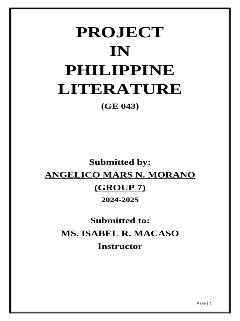 Philippine Literature: Folktales & Poetry | PDF | Poetry | Folklore