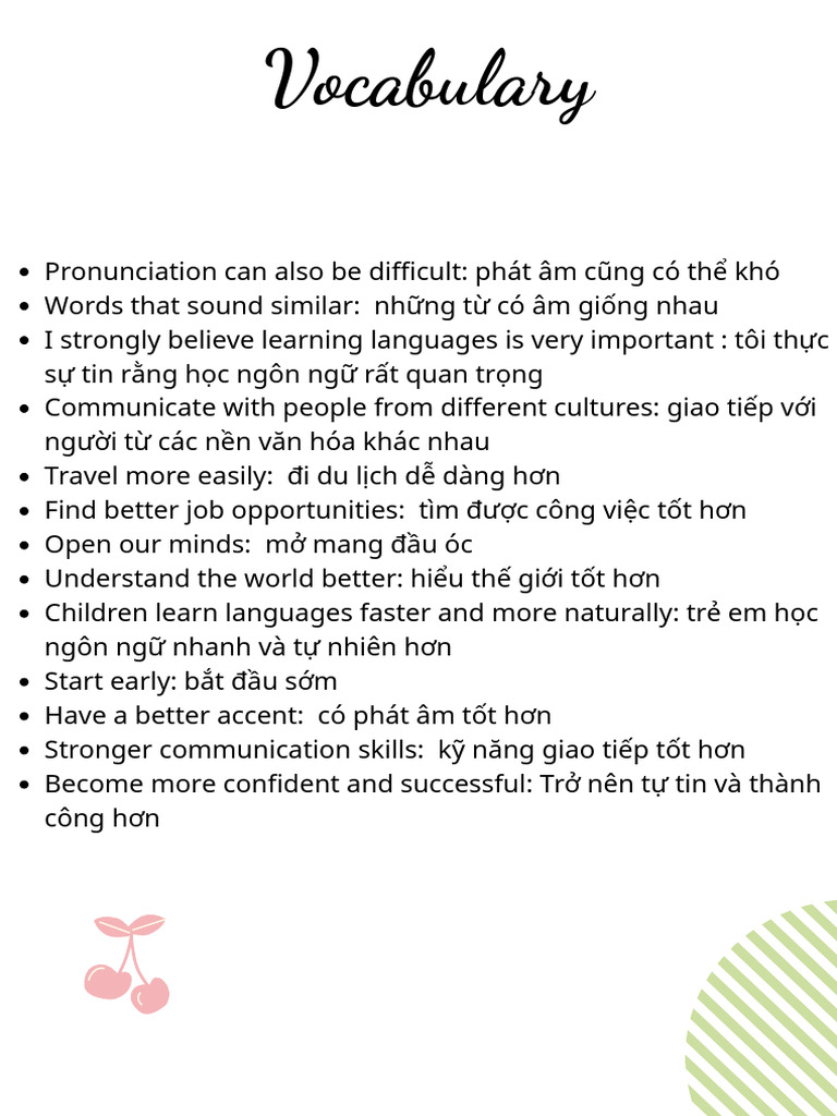 Learning English Vocabulary Pdf