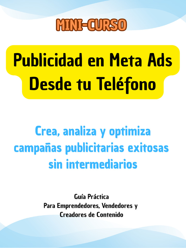 Mini-Curso de Publicidad en Meta Ads | PDF | Aplicación movil | Facebook