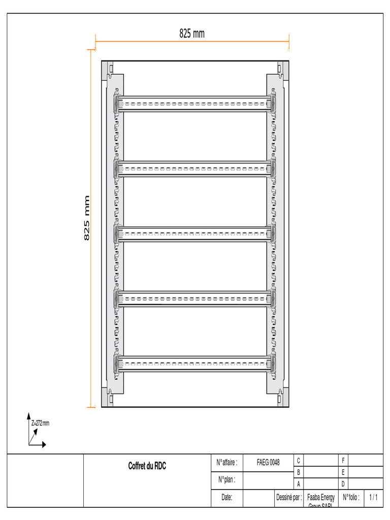 Dimensions du Coffret RDC FAEG 0048 | PDF