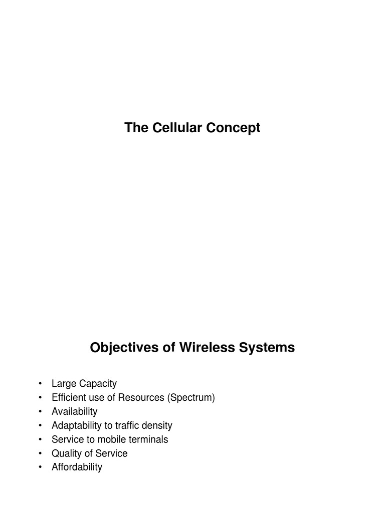 Understanding Cellular Network Concepts | PDF