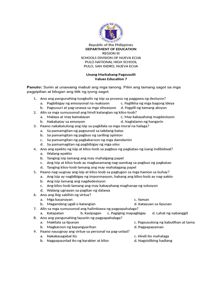 Ist PT Values Ed | PDF