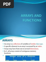 C Arrays Function