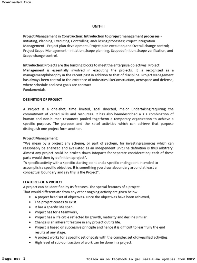 Project Management Processes Overview | PDF | Project Management ...
