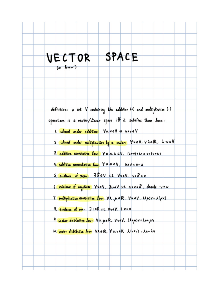 Vector Space | PDF