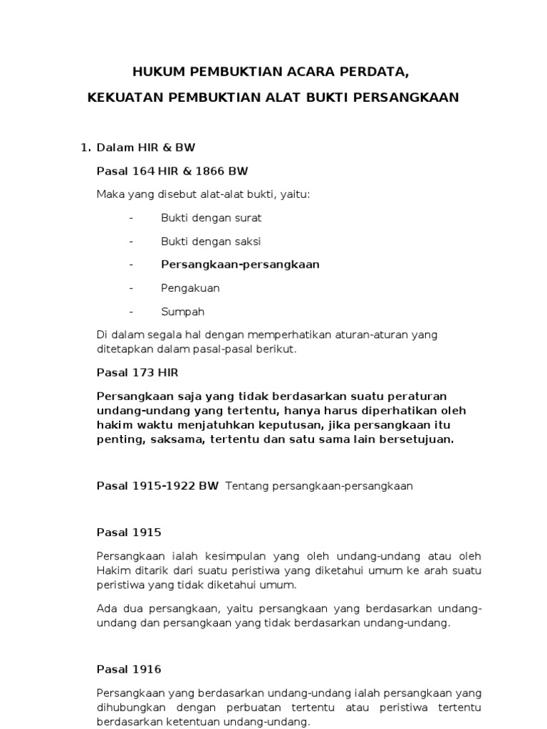 Saksi dalam Pembuktian Perdata