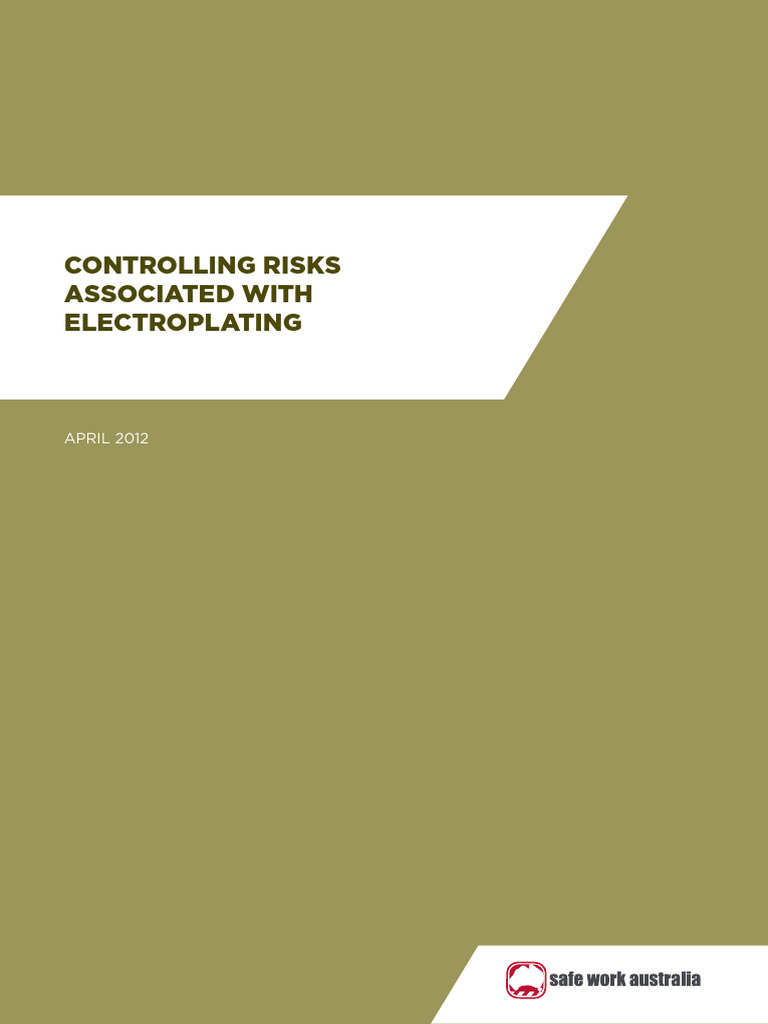 Controlling Risks Associated With Electroplating | PDF | Occupational ...