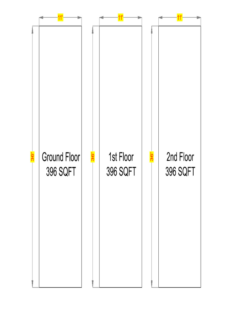 Floor Plan Layout with Dimensions | PDF