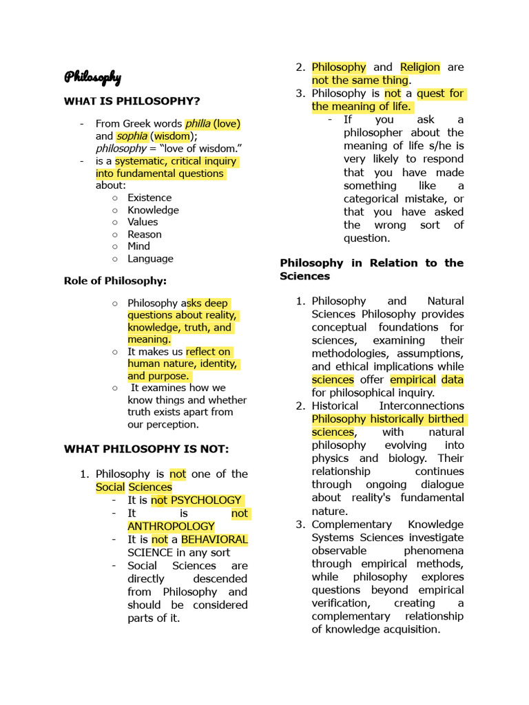 Understanding Philosophy: Key Concepts | PDF | Truth | Knowledge