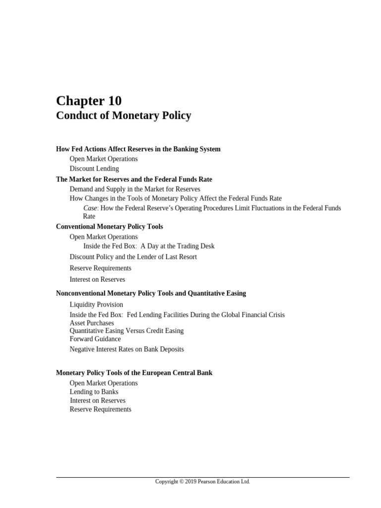 Monetary Policy Tools and Strategies | PDF | Monetary Policy | Inflation