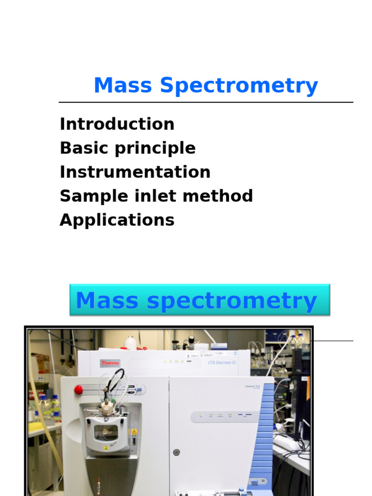 Mass Sprectroscopy 2025 | PDF | Mass Spectrometry | Physical Phenomena