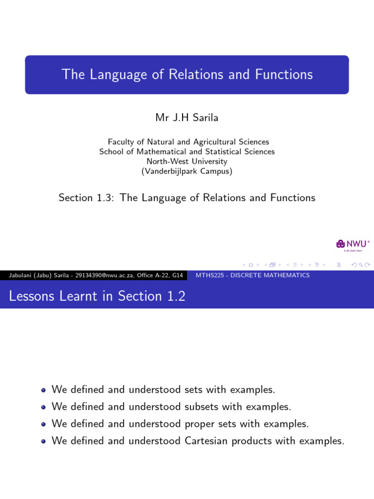 Understanding Relations and Functions | PDF | Function (Mathematics ...