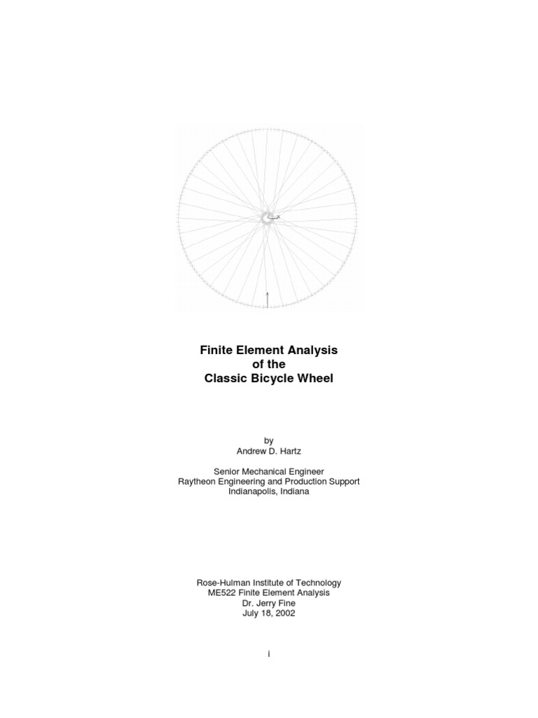 Bicycle Wheel PDF Bending Classical Mechanics