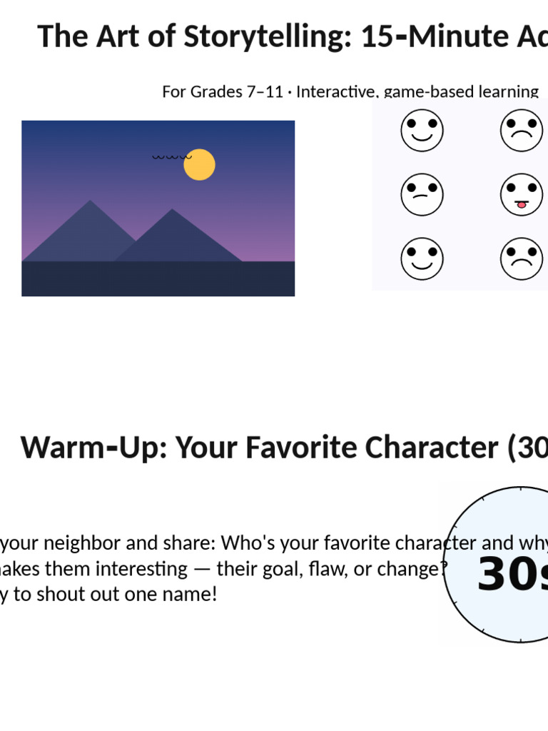 Storytelling Techniques for Teens | PDF