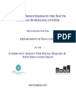CASE JET Learner Absenteeism Report, 2008
