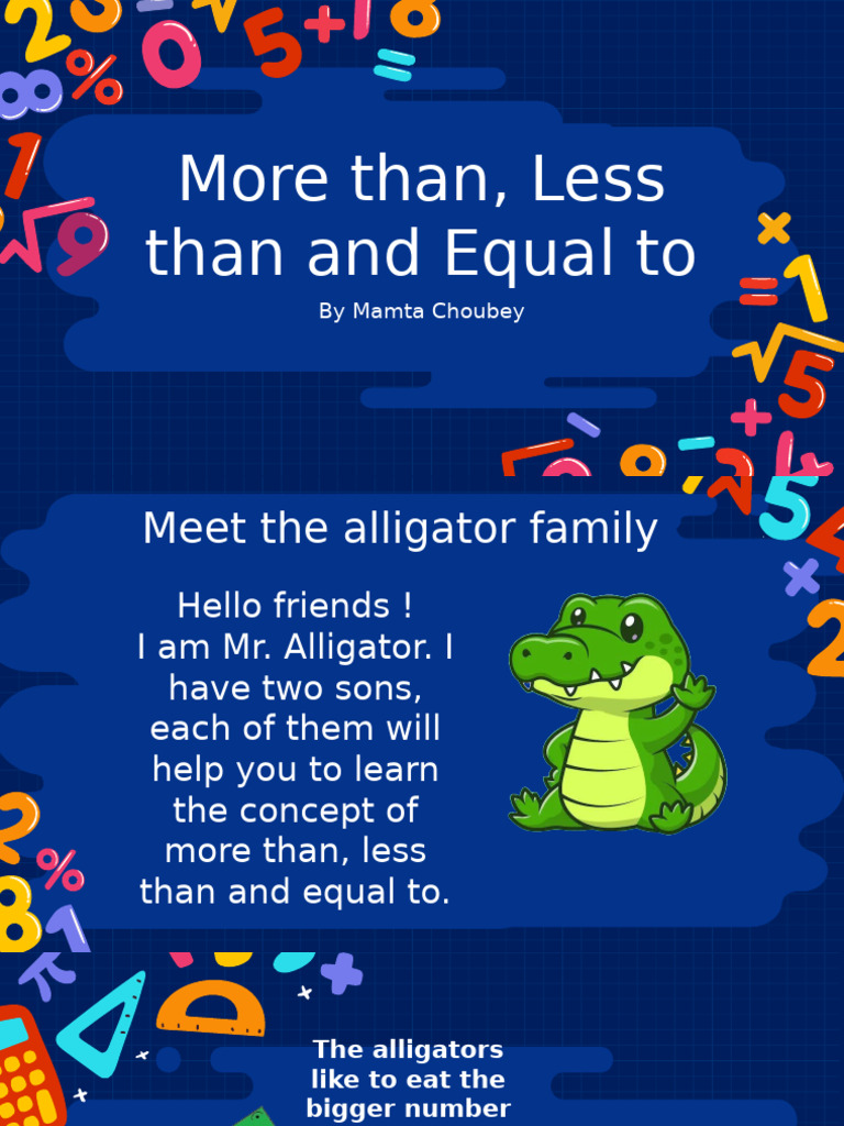 Understanding More, Less, and Equal | PDF