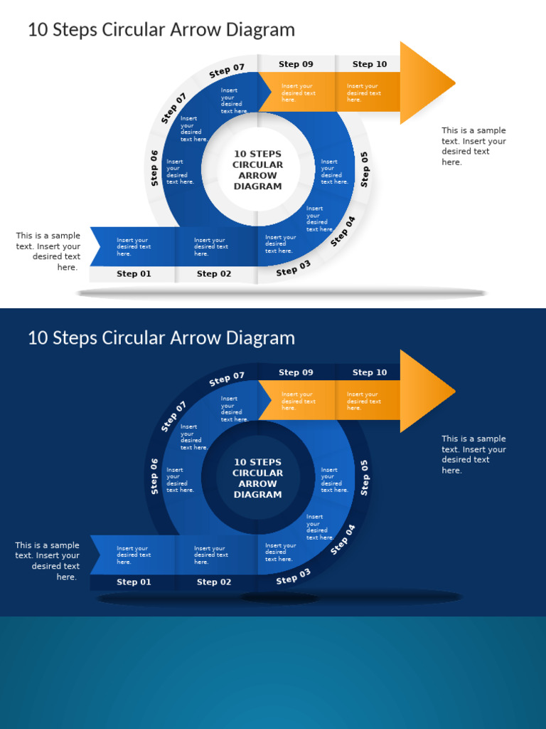 01 10 Steps Circular Arrow Diagram 16x9 1 | PDF